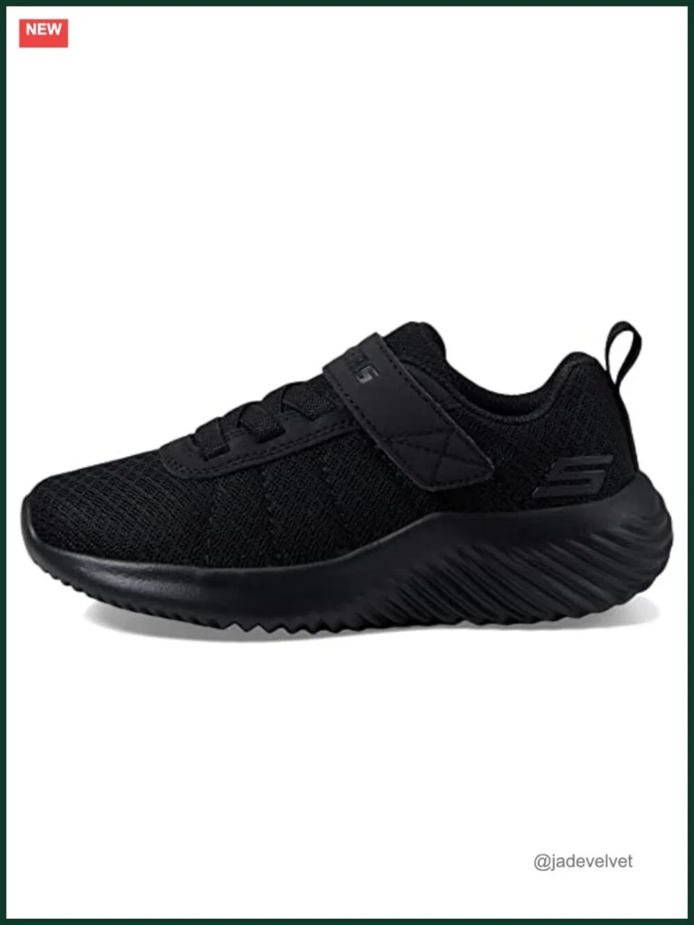Boys Lightweight Mesh Sneakers with Hook & Loop Closure Machine Washable